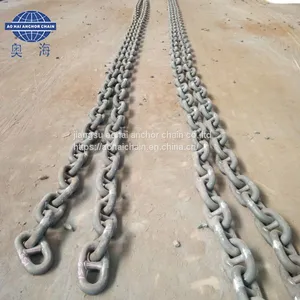 76mm 27.5m Marine Welded U2/u3 Studless Anchor Chain With NK thumbnail-2