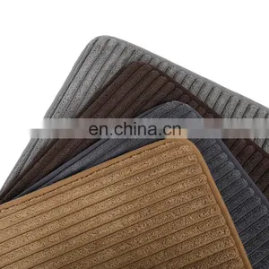 New Arrival Environmentally ECO-Friendly Stripe Non Slip Bath Floor Tub Mat Memory Foam Rugs For Kids Child thumbnail-2