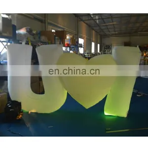 Inflatable Decoration Inflatable Alphabet Letter Shape Blow Up Lighted LOVE Balloon for Wedding thumbnail-4