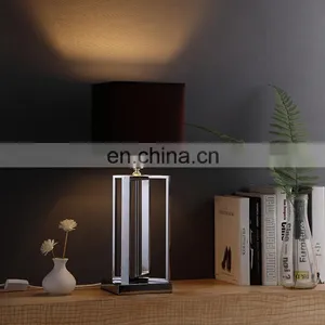 Hot Sale New Design Square Shape Metal Custom Table Lamp Modern for Bedside thumbnail-3