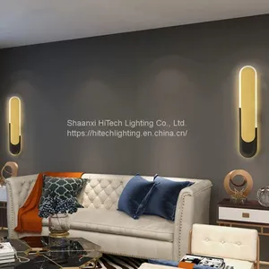 Led Wall Lights Minimalist Gold Indoor Lighting For Living Room Bedroom Bedside Home Decorative thumbnail-5