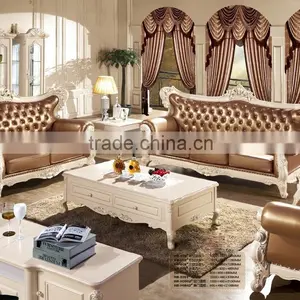 Luxury Classic Home Furniture -antique Style Solid Wood Sofa Set Sofa thumbnail-1