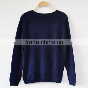 2016 Scoop Neck Women Plain Pullover Knit Sweaters thumbnail-2