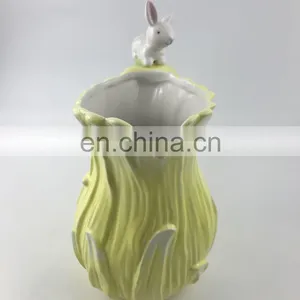 Custom Logo Rabbit Decorative Ceramic Water Pitcher Jug Pot thumbnail-2