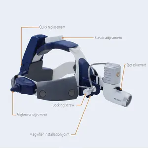 LED Dental ENT Examination Surgery Integration Wireless Two Batteries Medical Headlight thumbnail-3