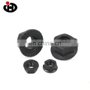 Hot Sale JINGHONG DIN6923 Serrated Black Hex Flange Nut thumbnail-4