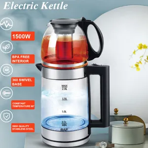 2L+1.2L Electric Glass Tea Kettle/electric Kettle/electric Jug/electric Pot/Teapot thumbnail-1