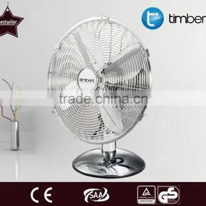 3 Speed Metal Desk Fan Electric Ventilator Fan thumbnail-2
