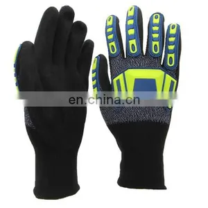 Heavy Industry Construction TPR Cut Resistant Working Mechanic Safety Impact Gloves thumbnail-1