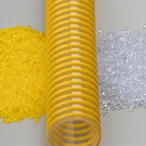 Plastic Corrugated Conduit Orange Plastic Pipe Electric Tube Flexible PVC Compound Pellets thumbnail-1