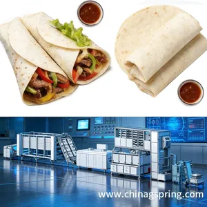 Industrial Tortilla Press Machine for Corn Wheat Flatbread Chapati Roti JKBP-1200 thumbnail-1
