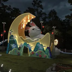 Moon Rabbit Modeling SlideTonghua Castle Amusement Park thumbnail-3