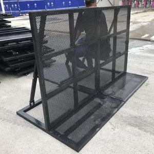 Foldable Explosion-proof Fencing for Music Festivals, Safety Crowd Control Barrier, Aluminum Explosion-proof Control Fencing, Suitable for Concerts. thumbnail-2