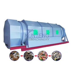 MSW Garbage Classification and Treatment Production Line City Waste Trommel Screening Machine EPC thumbnail-1