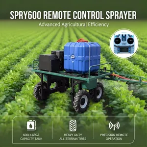 Vigorun SPRY600 Tractor Sprayer, 4-stroke Petrol Engine, Pump, 60V Motor, for Berry Farms thumbnail-1