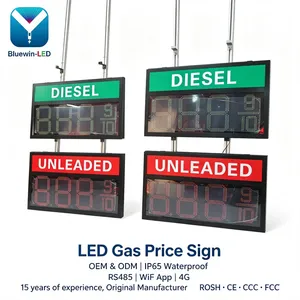 Fuel Price Sign Gasoline Station Large 7 Segment Outdoor Board Led Gas Price Display thumbnail-2