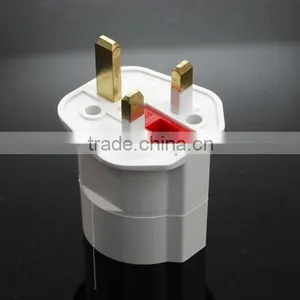 CE ROHS Approved HK UK Ireland Singapore Malaysia India Kuwait Bahrain Type G to Schuko Germany Type F Plug Travel Adapter thumbnail-3