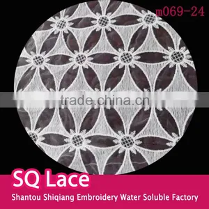 2016 High Quality Lace Accessory Hot 100% Cotton Fabric Organdy Full Lace For Garment thumbnail-1