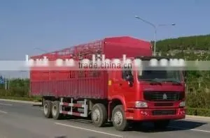 Howo 8*4 Cargo Wagone Lorry Van Truck Eruo 2 Made in China thumbnail-3