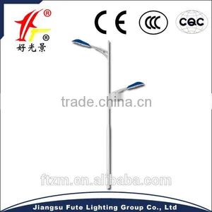 Circular, Oval or Square 3-15M Street Light Steel Pole With Double or Single Arm, Hot-dipped Galvanized & Powder Spraying thumbnail-4