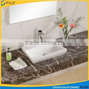 New Style Ceramic Wash Basin Convenient Cleaning Countertop Ceramic Art Basin thumbnail-1