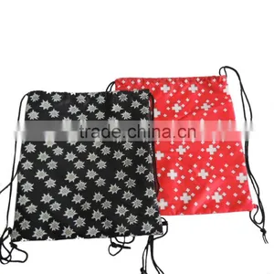 Wholesale Cheap Full Printing Lightweight 190T Drawstring Backpack thumbnail-1