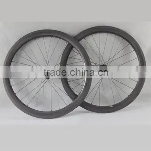 Tuleless Carbon Wheelset Disc Hub Wheels 50mm Clincher Road thumbnail-6