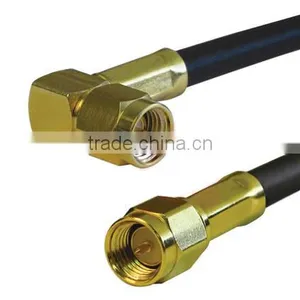 [UL Listed]SMA CABLE ASSEMBLY, R/A CONNECTORS PLUG TO STRAIGHT PLUG,audio Cable thumbnail-1