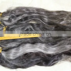 Unprocessed Virgin Grey Hair 100% Grey Human Braid Premature Grey Hair Expression Braiding Hair Quality Choice thumbnail-1