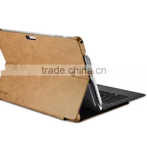 Icarer Luxury Genuine Leather Ultrathin Holder Flip Case for Surface Pro 4 thumbnail-1