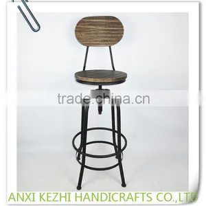 KZ150290 Industrial Metal Commercial Furniture Bar Stool High Chair thumbnail-2