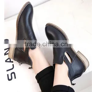 Autumn Low Kitten Heel Ankle Boots Casual Boots for Ladies 2017 thumbnail-1