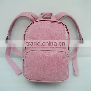 The Lovely Pink PU Leather Casual Backpack, Women Outdoor Sports Day Backpack thumbnail-1