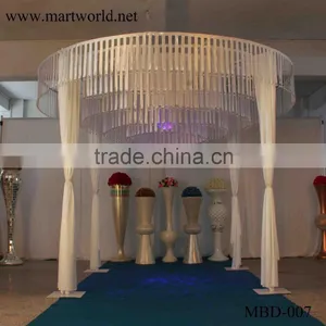 Beautiful White Round Shape Fabric Wedding Mandap Decoration for Weding Decoration Supplise in Guangzhou MBD-007 thumbnail-4