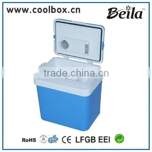 24L Blue Color Mini Fridge Car Fridge AC/DC Operation Portable Mini Fridge Cooler Warmer thumbnail-2