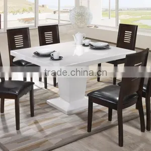 Stainless Marble Dining Table Solid Wooden Chair Table Stand thumbnail-2