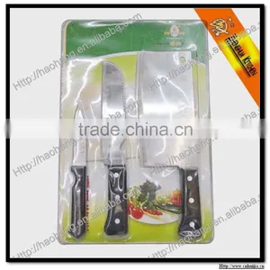 4pcs Kitchen Knife Sets w Cutting Board thumbnail-1