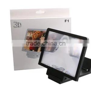 New Arrival Portable 3X Mobile Phone Screen HD Magnifier Lens&Holder for TV Watching thumbnail-1