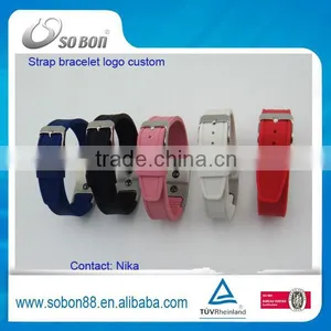 in Spanish Silicone Energy Bracelet, Titanium Germanium Negative Ion Bracelet Made in China thumbnail-4