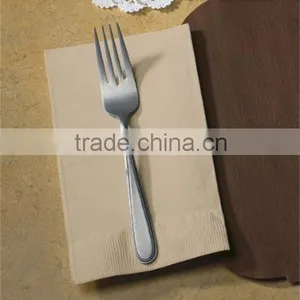 Brown 2-Ply 1/8 Fold Paper Dinner Napkins, 15" Width x 17" Length (12 Bags of 250) thumbnail-1