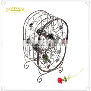 Metal Material Wine Retail Display Rack Wine Bottle Holder Rack thumbnail-6