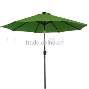 2015 Cheapest 3.0m Garden Patio Umbrella With 32 Solar Led Light thumbnail-1
