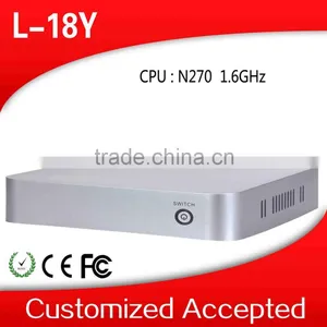 XCY New Atom Mini PC Desktop Mini Mini PC Z3736f L18Y N270 Support Wireless Keyboard 4G RAM 8G SSD thumbnail-1