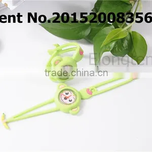 Silicone Multicolor Lying Prone Dog Kid's Wristwatches With CE thumbnail-4