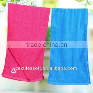 Wholesale 100% Cotton Plain Soft Zip Pocket Custom Embroidery Logo Promotional Sport Towel Quality Choice thumbnail-6