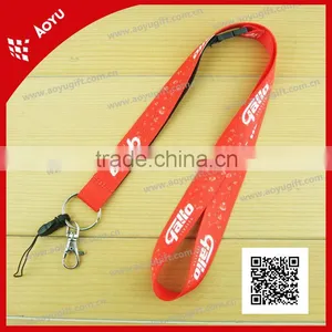 Heat Tranfer Lanyard With Key Chain thumbnail-1