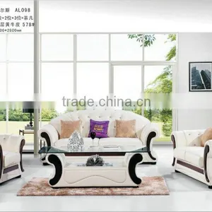 Customized Leather / Fabric 1+2+3 Find Complete Details About Living Room Furniture Reclining Leather Sofa AL098 thumbnail-1