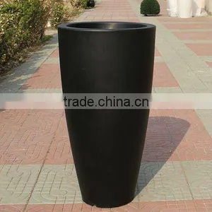 Large Size Black Tall Plastic Garden Flower Pot for Outdoor Deco thumbnail-1