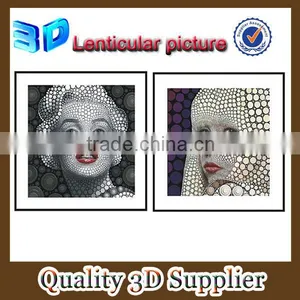 3D Lenticular Picture for Marilyn and Lady Gaga for Living Room thumbnail-1