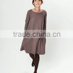 Trendy Dress Dark Brown Dress Special Dress thumbnail-2